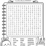 Puzzles de mots à imprimer pour les enfants lors de la rentrée scolaire.