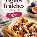 Une belle assiette de salade avec des figues fraîches et du fromage de chèvre