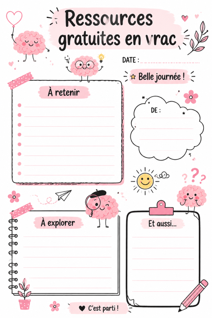 Image présentant diverses ressources gratuites pour la créativité