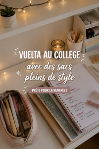 Sac à dos stylé en couleurs vives, prêt pour la rentrée scolaire.