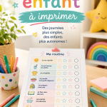 Modèles colorés de routines pour enfants à imprimer et personnaliser