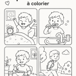 Une mère et son enfant s'amusent à colorier ensemble, entourés de fournitures artistiques.