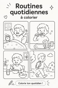 Une mère et son enfant s'amusent à colorier ensemble, entourés de fournitures artistiques.