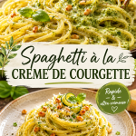 Spaghetti à la crème de courgette, un plat savoureux et crémeux