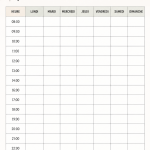Tableau d'organisation des heures illustrant une gestion familiale efficace