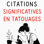 Tatouage de citation inspirante sur un poignet