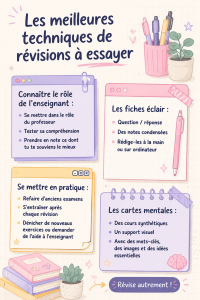 Techniques de révision efficaces pour réussir ses examens