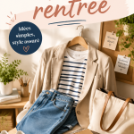 Une sélection de tenues élégantes pour la rentrée, mettant en avant des options variées.