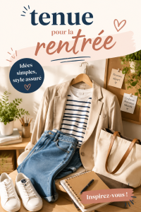 Une sélection de tenues élégantes pour la rentrée, mettant en avant des options variées.