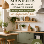 Une cuisine moderne et chaleureuse après une transformation à petit budget.