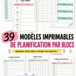 Modèle d'emploi du temps imprimable pour une organisation familiale efficace.