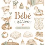 Chambre de bébé accueillante avec décor chaleureux et accessoires doux