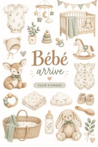 Chambre de bébé accueillante avec décor chaleureux et accessoires doux