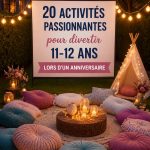 Des enfants s'amusent lors d'un anniversaire avec des activités ludiques.