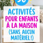 Enfants jouant ensemble à des activités créatives dans le salon sans matériel