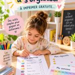 Un enfant avec un calendrier pour mieux s'organiser dans ses devoirs