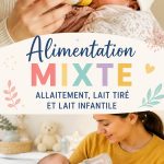 Mère et bébé en train de profiter d'un moment d'alimentation mixte avec des biberons et du lait maternel.