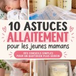 Astuce d'allaitement avec une nouvelle maman et son bébé