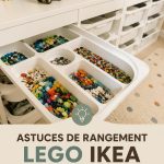 Une chambre d'enfants décorée avec des rangements IKEA colorés et fonctionnels.