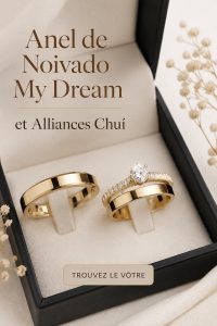 Une élégante bague de fiançailles en or avec un diamant éclatant