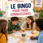 Bingo de connaissance en classe avec des enfants faisant des découvertes