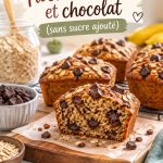 Delicieux cakes au chocolat et flocons d'avoine, parfaits pour les enfants
