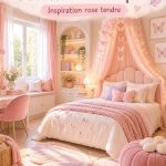Chambre d'enfant pastel avec motifs de papillons, décoration douce et apaisante