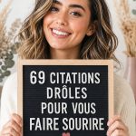 Tableau de lettres avec des citations drôles pour la maternité