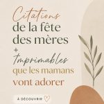 Imprimables de fête des mères avec citations touchantes découpées.