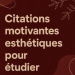Un bureau décoré avec des citations motivantes et une ambiance esthétique pour étudier.