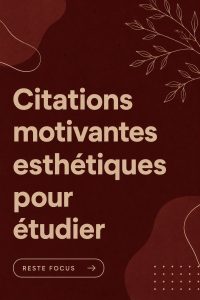 Un bureau décoré avec des citations motivantes et une ambiance esthétique pour étudier.