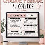 Un enseignant commence son cours avec une méthodologie engageante au collège.