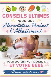 Une mère allaitant son bébé tout en prenant un repas équilibré