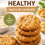 Cookies au beurre de cacahuète sains dans une assiette colorée
