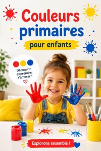 Un espace coloré avec des couleurs primaires dans la chambre d'un enfant.