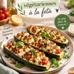 Assiette de courgettes farcies à la feta, idéale pour les enfants