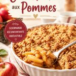 Une croustade aux pommes dorée et appétissante, présentée sur une table
