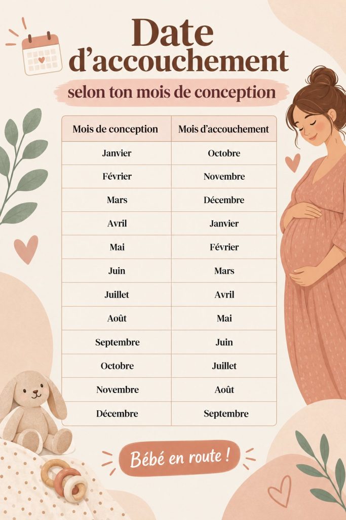 Femme enceinte regardant un calendrier pour estimer sa date d'accouchement