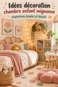 Chambre d'enfant décorée avec des couleurs vives et des éléments ludiques