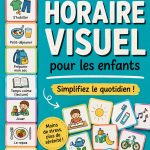 Un exemple d'emploi du temps visuel coloré pour enfants