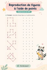 Un enfant coloriant des figures géométriques sur une feuille blanche, représentant une activité éducative.