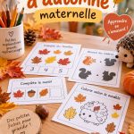 Fiches d'activités d'automne pour les enfants en maternelle, créatives et colorées