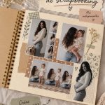 Une sélection de fournitures de scrapbooking colorées sur une table de travail.