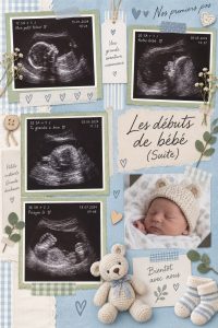 Modèle de présentation esthétique sur fond clair avec des éléments graphiques colorés.