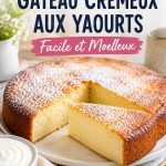 Gâteau au yaourt crémeux décoré, parfait pour les enfants