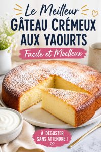 Gâteau au yaourt crémeux décoré, parfait pour les enfants