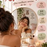 Femme souriante avec une peau éclatante