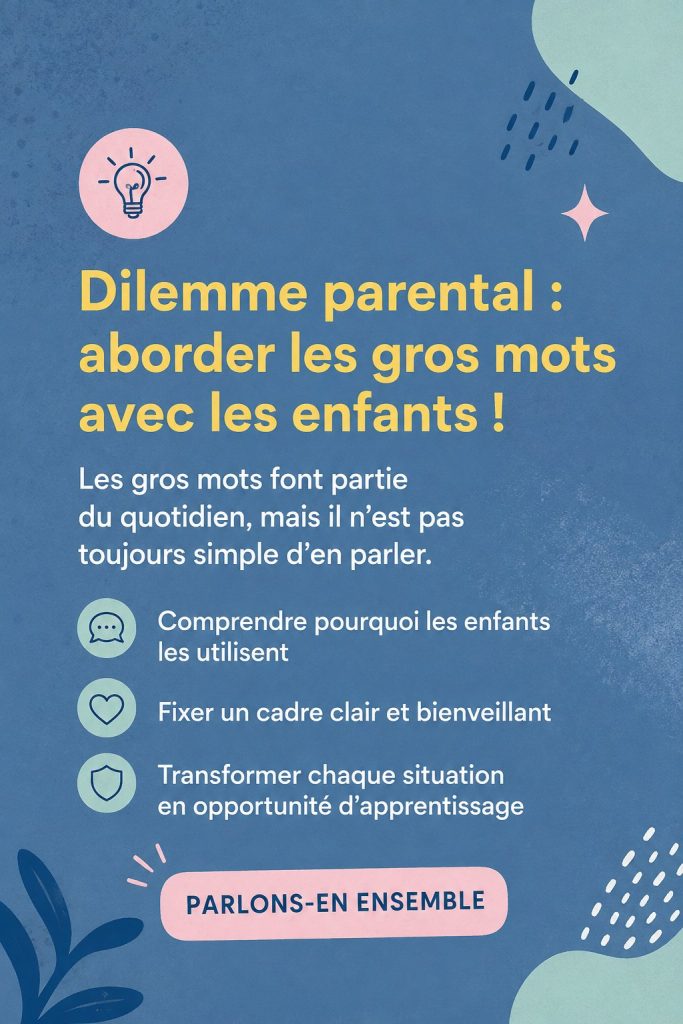 Un parent discutant avec un enfant sur l'importance du langage