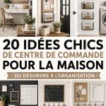 Un coin de commandement organisé avec un tableau d'affichage et des rangements pratiques.