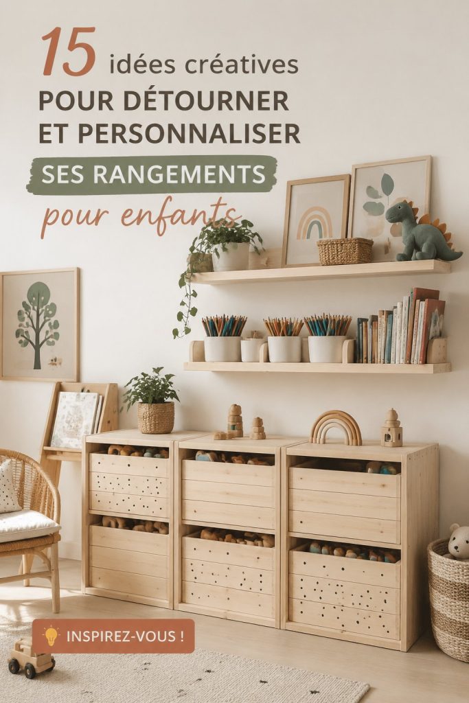 Un meuble Trofast personnalisé avec des couleurs vives et des rangements fonctionnels.